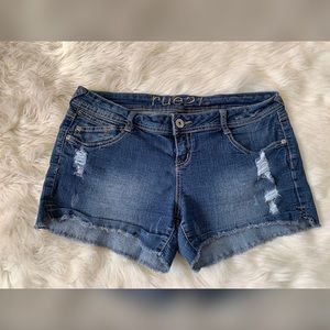 Rue21 Mid Rise Jean Shorts